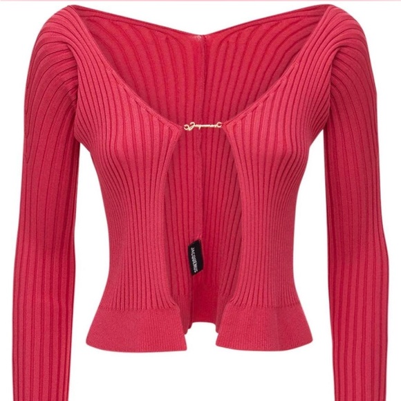 JACQUEMUS PINK LA MAILLE PRALU LONGUE Size 32/XXS - Picture 2 of 8